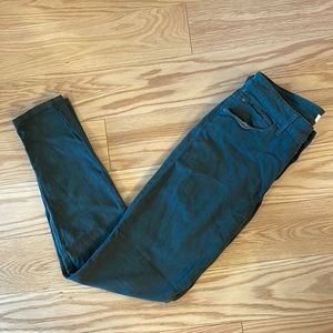 Guess olive green skinny jeans
